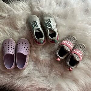 THREE pairs of size 6 toddler shoes